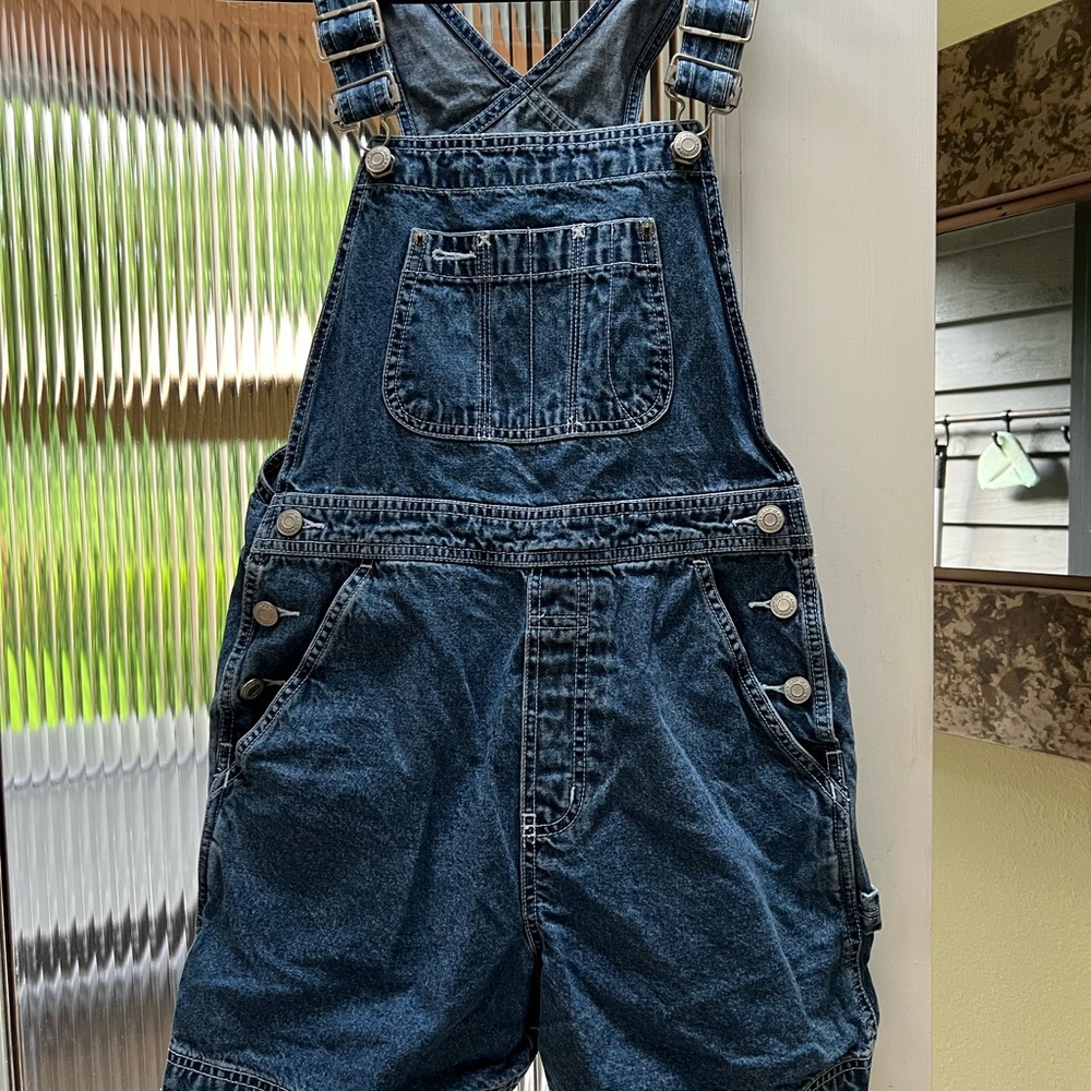GAP Blue Denim Overalls Classic Style